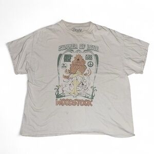 Urban Outfitters Cream Woodstock Graphic Tee